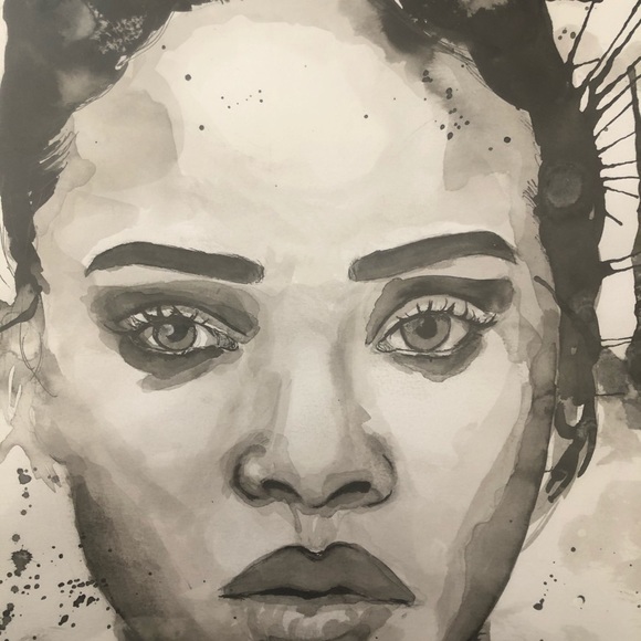 Original Art done in pencil and watercolor ‘Woman’ 9” x 10” - Picture 2 of 4